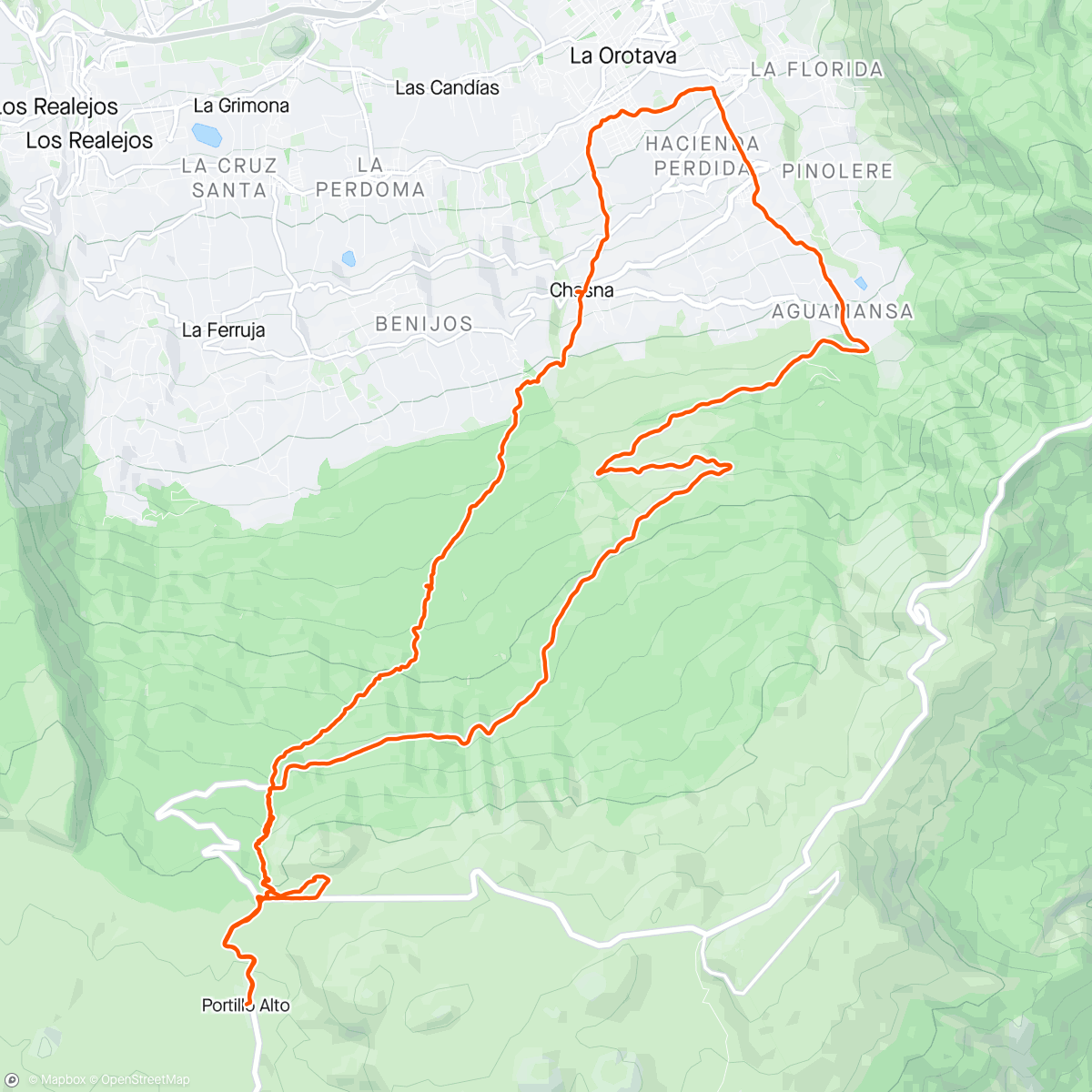 Map of the activity, Uphill werk 🦃