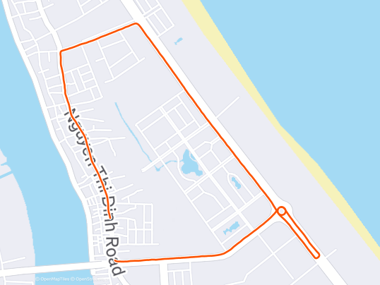 Morning Run then have breakfast Cháo Canh