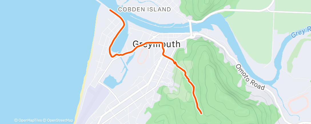 Map of the activity, Lunch Walk