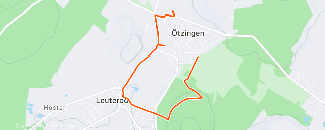 Map of the activity, Spaziergang am Nachmittag