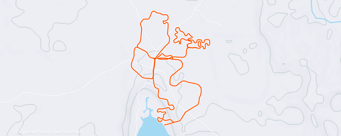 Map of the activity, Zwift - Neon After Party in Makuri Islands