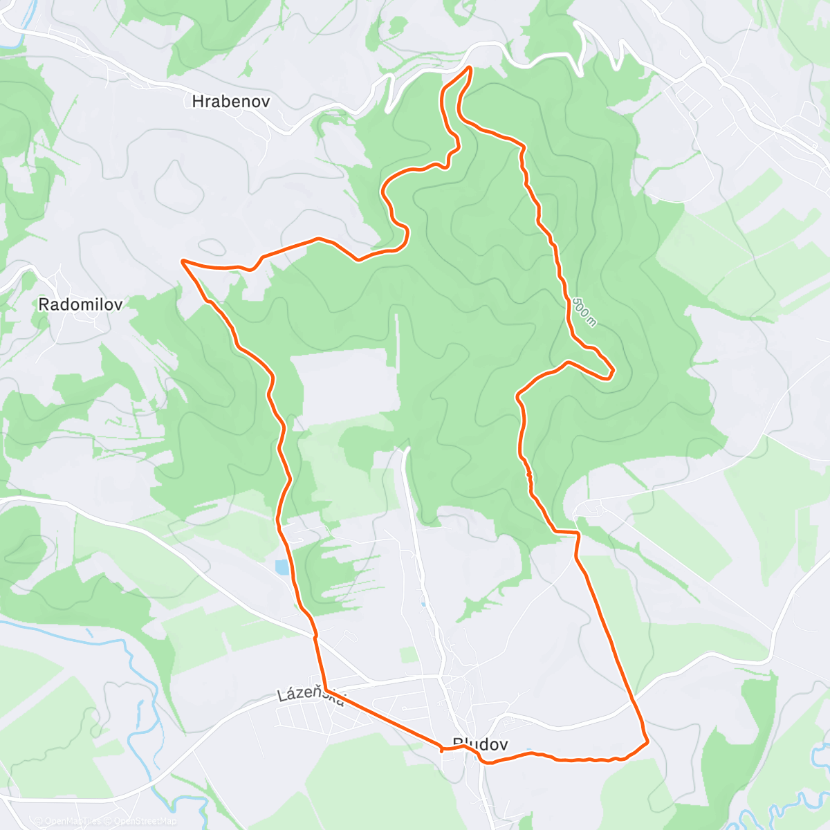 Map of the activity, Blud uf uf