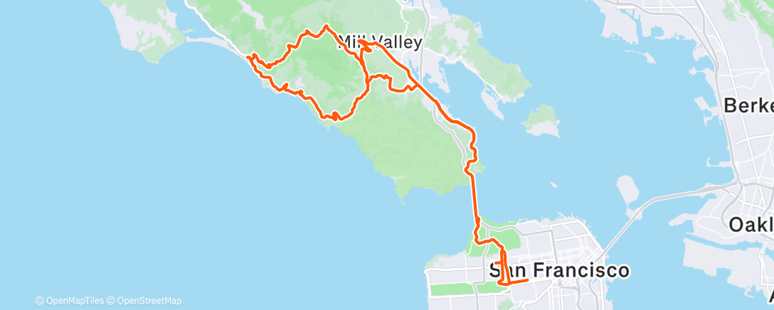 Map of the activity, Morning Ride