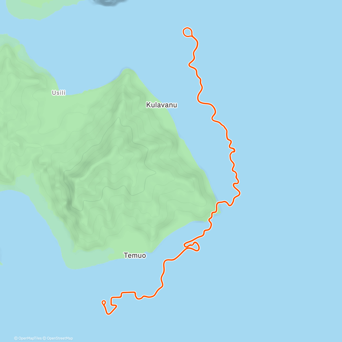 Map of the activity, Zwift - Hill Pyramid At Threshold on Southern Coast Cruise in Watopia