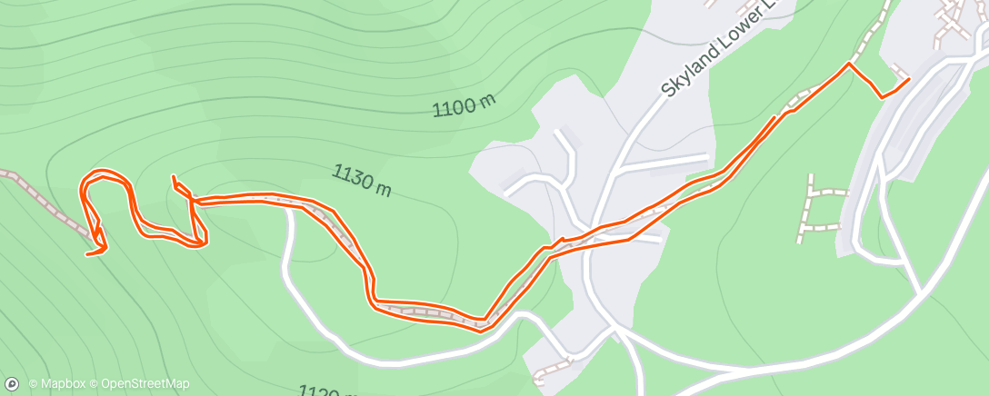 Map of the activity, Morning Hike