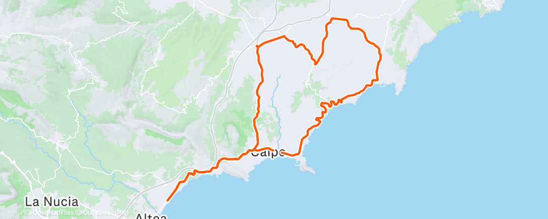 Map of the activity, Morning Ride