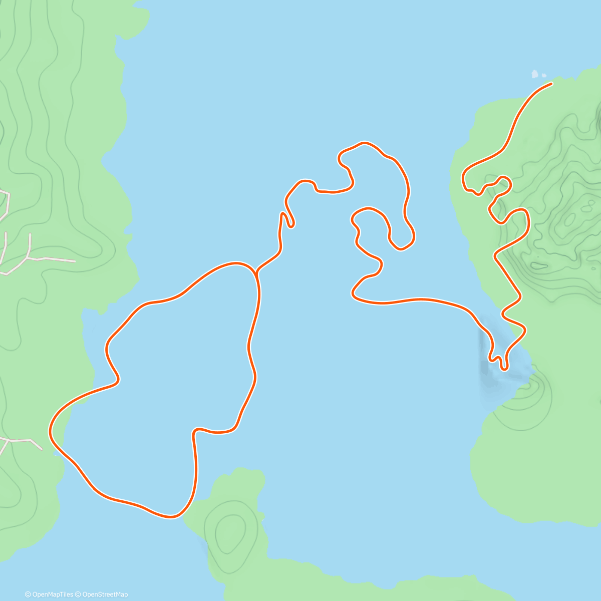 Map of the activity, Zwift - Power Punches in Watopia
