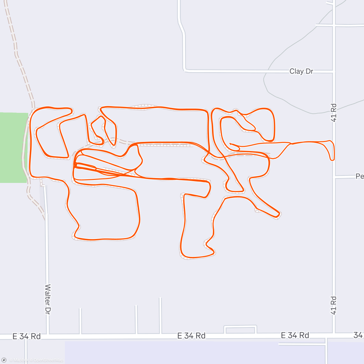 Map of the activity, Veterans Serving Veterans 5K run course