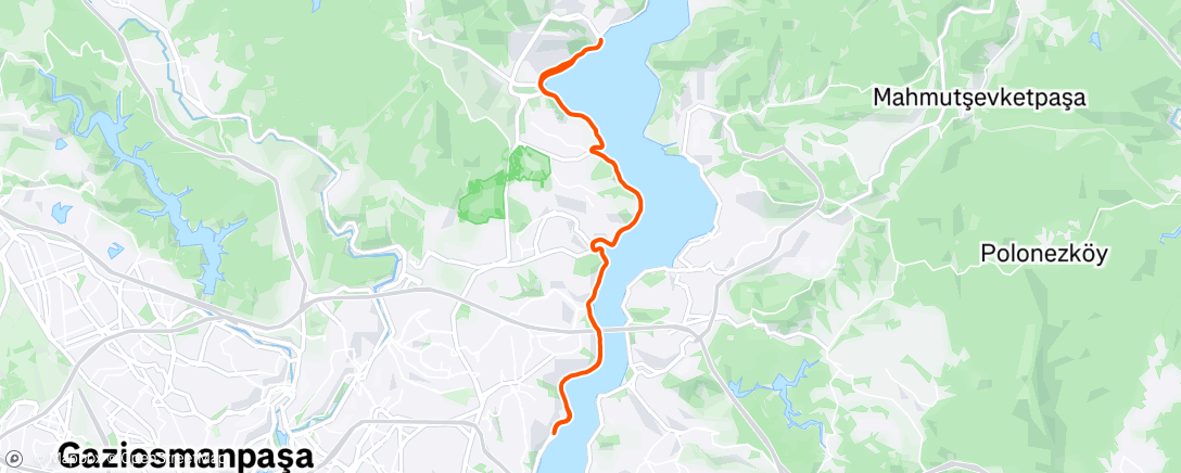Map of the activity, Morning Ride