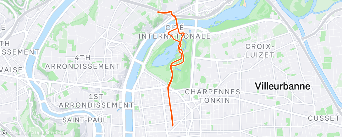 Map of the activity, 30' Up&Down Petit Versailles