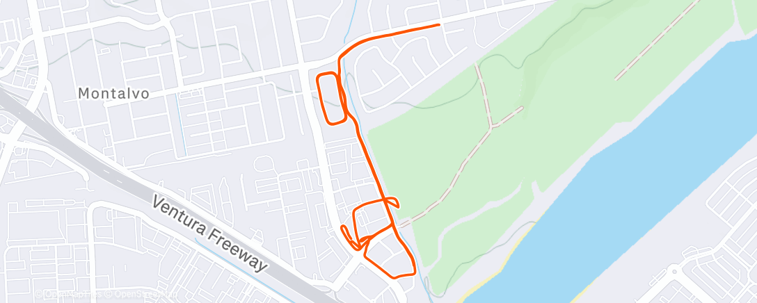 Map of the activity, Lunch Run