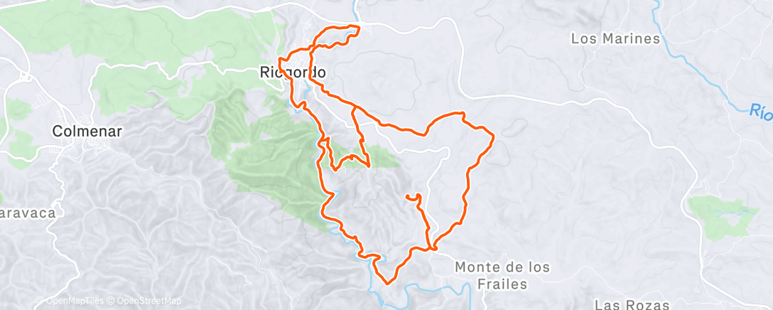 Map of the activity, Ochtendsessie trailrunning