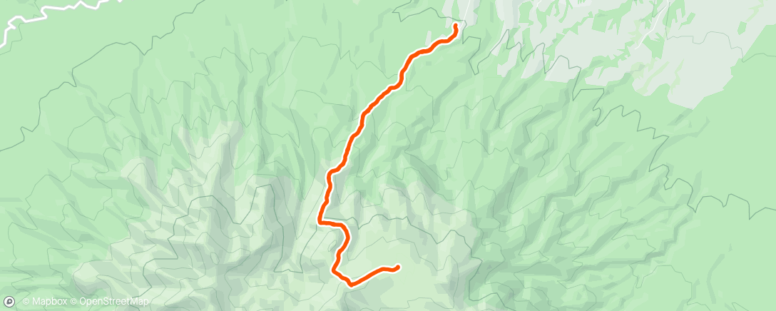 Mapa da atividade, Hike to reflective tarn