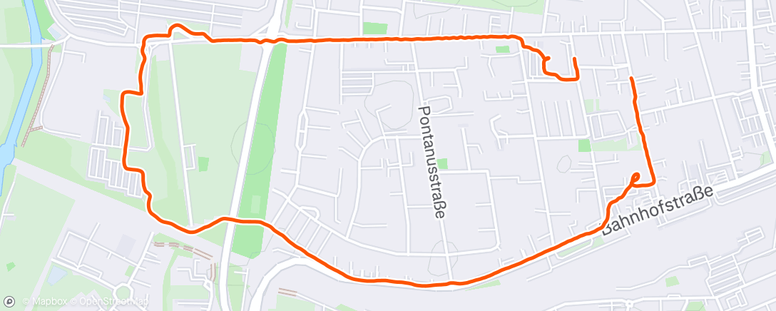 Map of the activity, Afternoon Walk