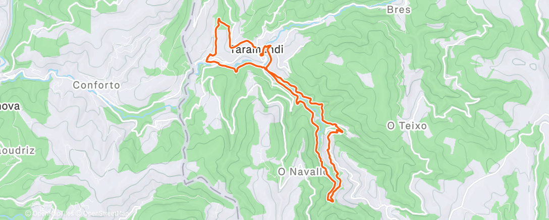 Карта физической активности (RUTA SAN SILVESTRE MTB TARAMUNDI 2025)