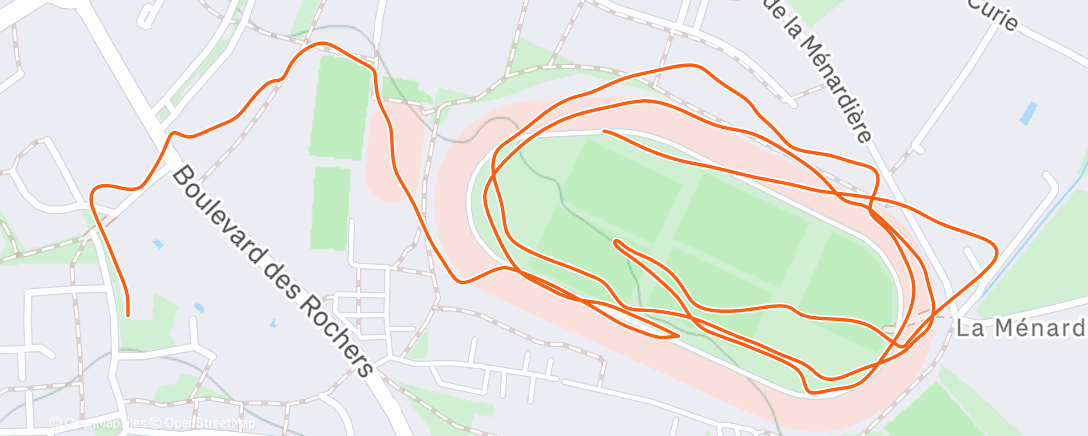 Map of the activity, Sous la pluie 🌧️ avec Tiki