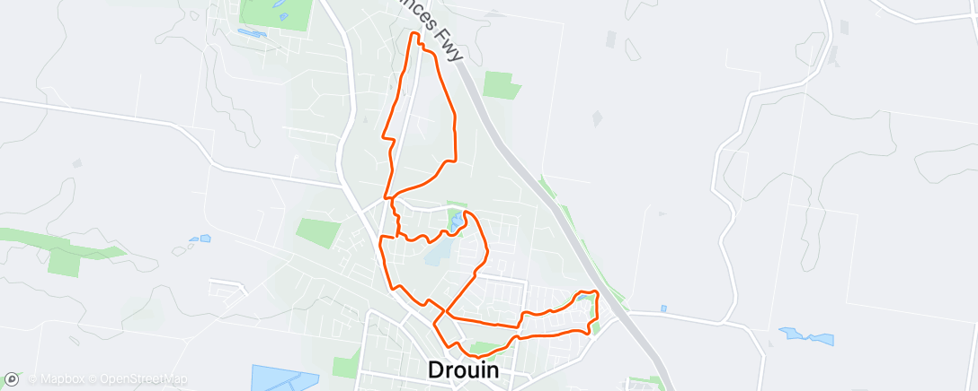 Mapa de la actividad (Morning Run)