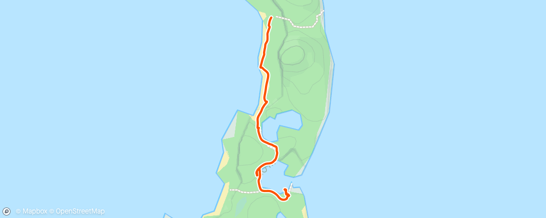 Mapa da atividade, Danjugan Short Hike