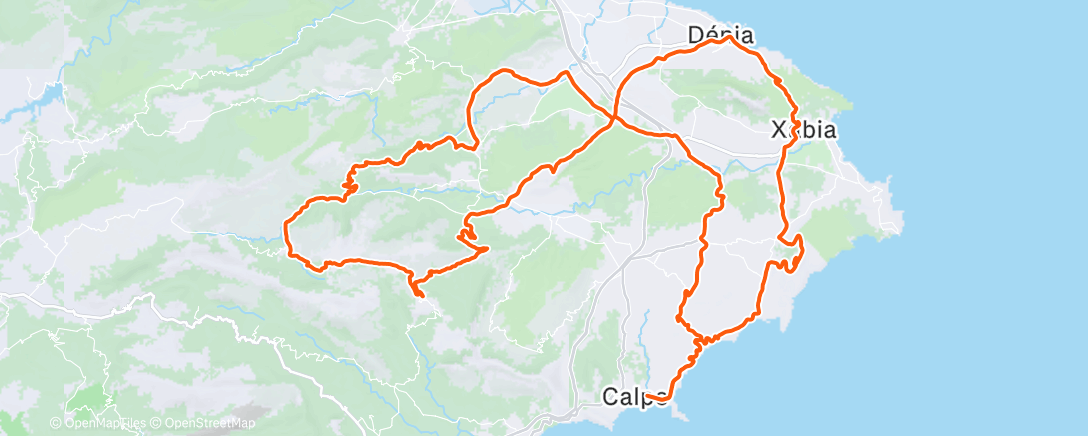 Map of the activity, Morning Ride