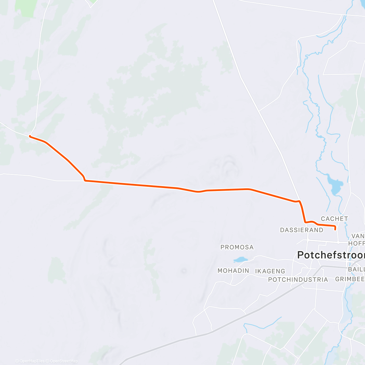 Map of the activity, Morning Ride