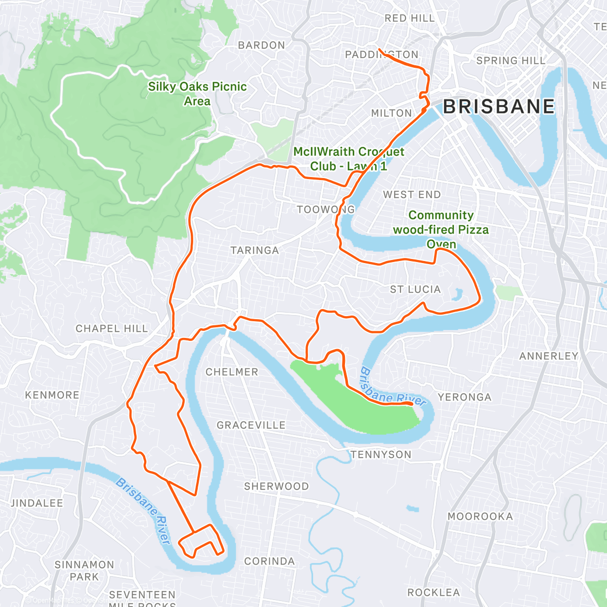 Map of the activity, Ride with Bea & Orlando !