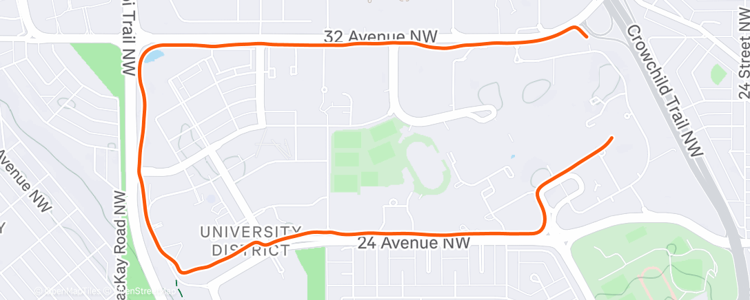 Карта физической активности (Afternoon Run)