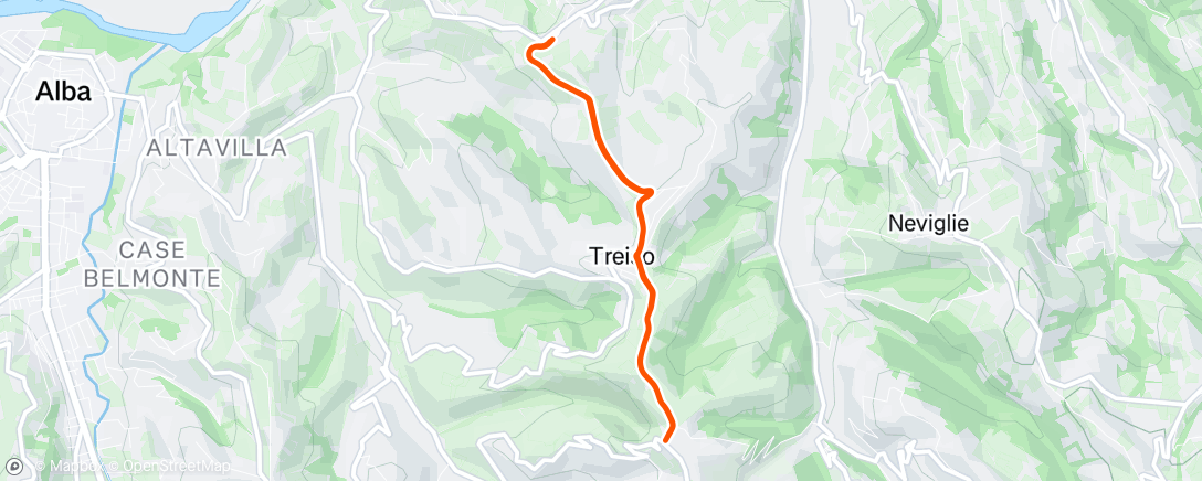 Map of the activity, Morning Run