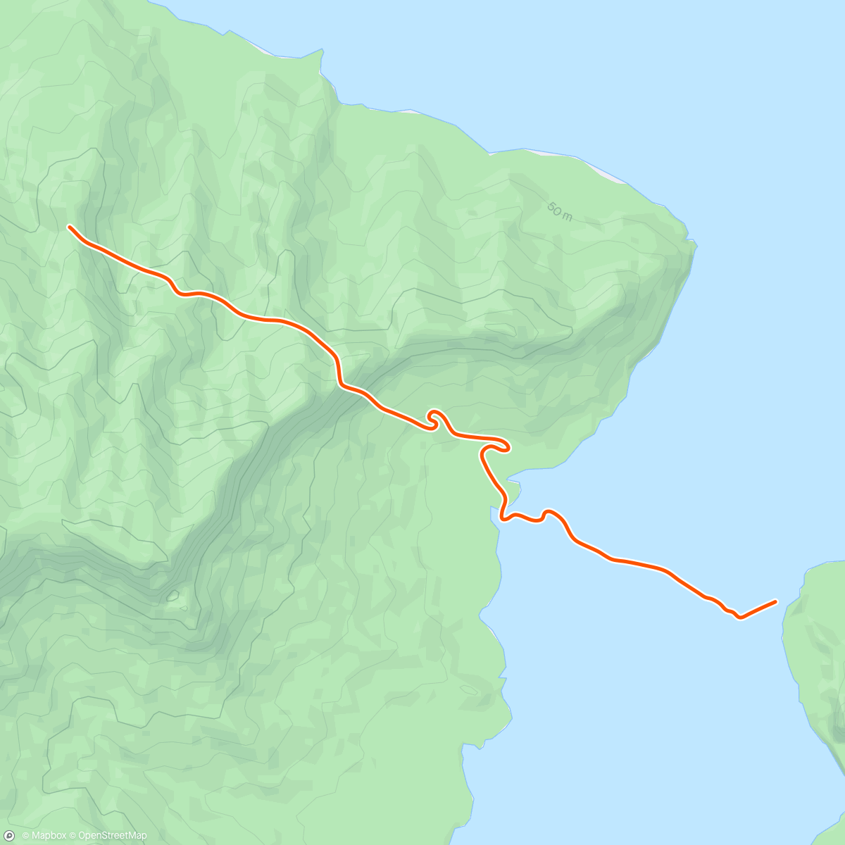 「Zwift - Climb Portal - Volcano in Watopia」活動的地圖