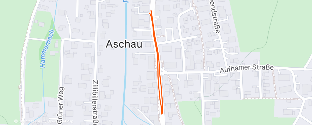 Map of the activity, Abendlauf
