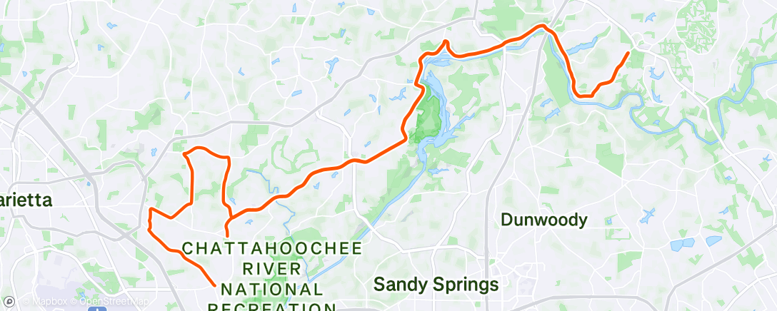 Map of the activity, Morning Ride