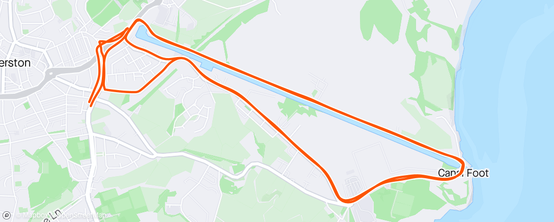 Map of the activity, Morning Run