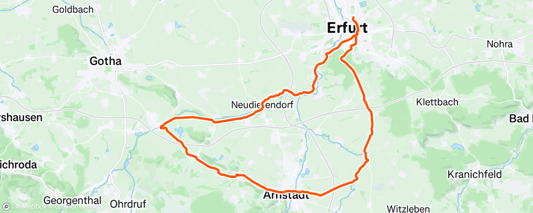 Map of the activity, Morning Ride