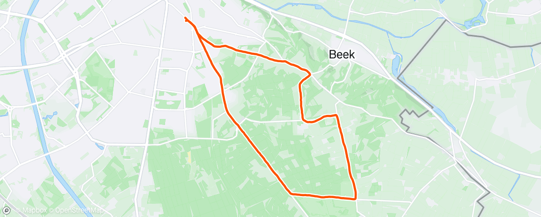 Map of the activity, Zevenheuvelenloop