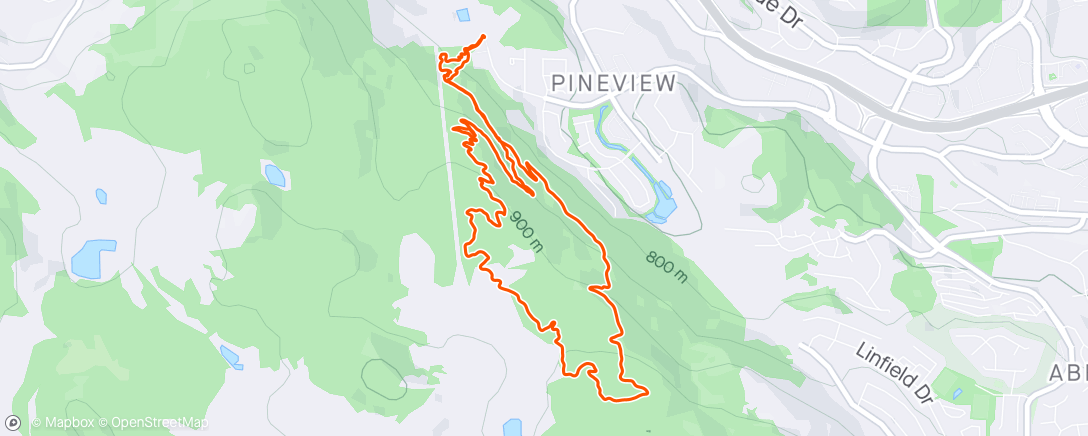 Map of the activity, Trying to get my legs back in the game, dusty legs, dusty trails