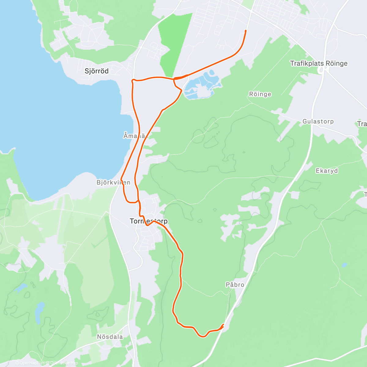 Map of the activity, Threshold Run