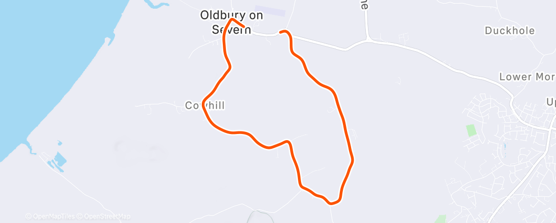 Map of the activity, Morning Run