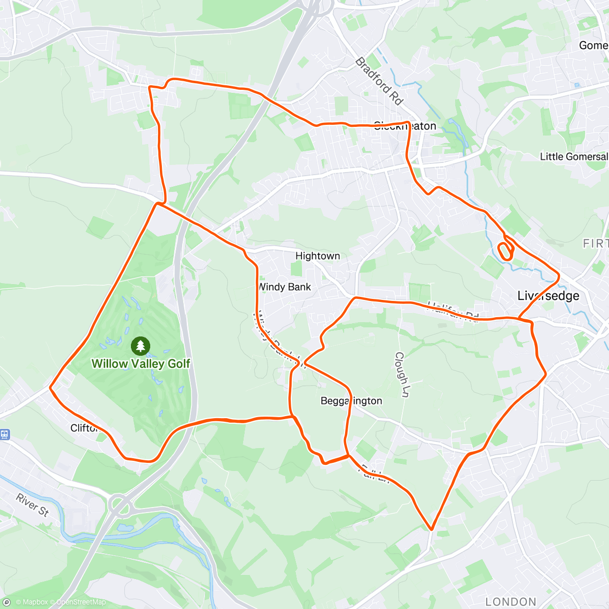 Map of the activity, Spen 20.