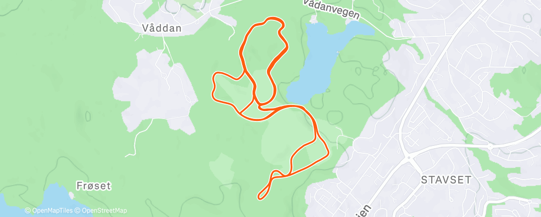 Map of the activity, Evening Nordic Ski