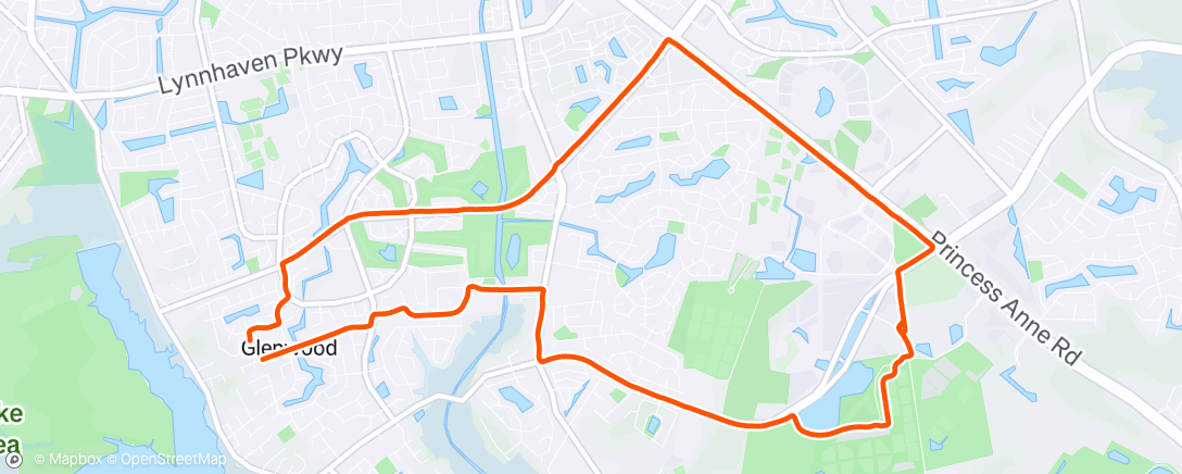 Map of the activity, Afternoon Ride