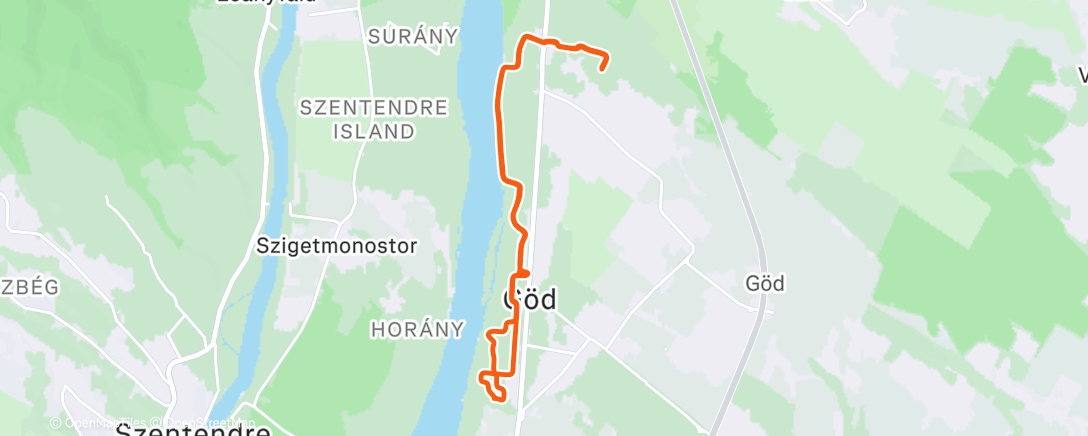 Map of the activity, Lunch Run