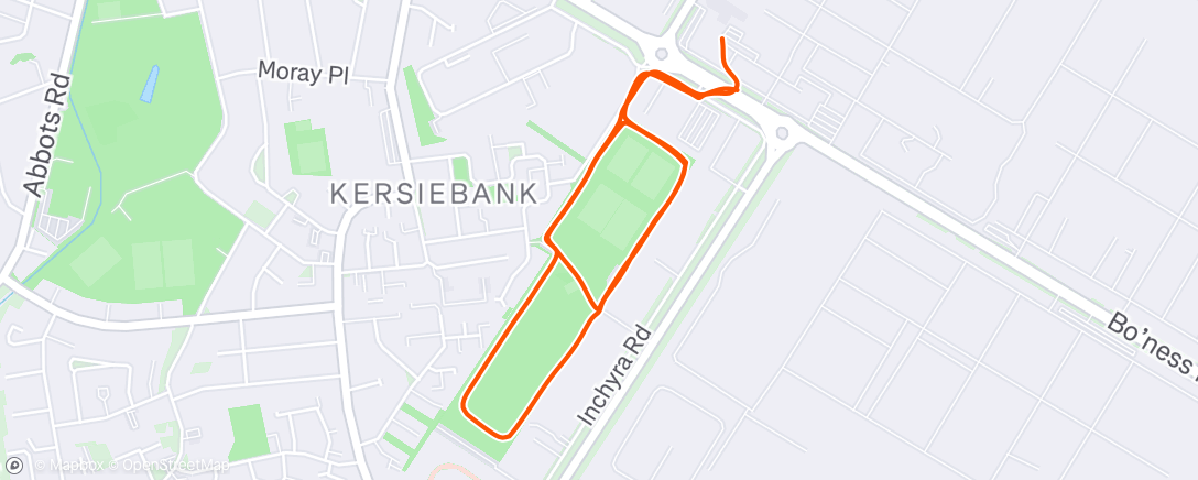 Map of the activity, Movember Lunch Walk