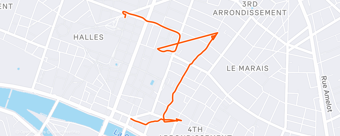 Mapa de la actividad (Afternoon Walk)