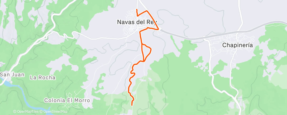 Карта физической активности (Afternoon Run)