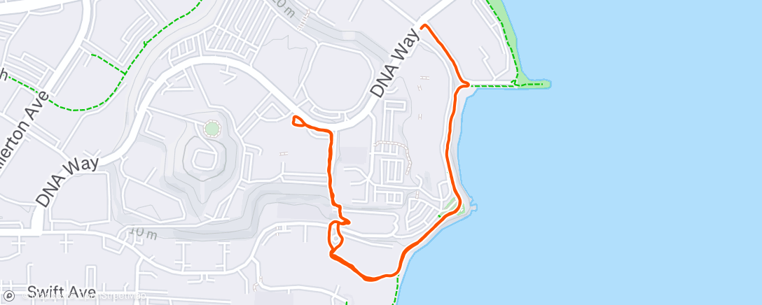 Map of the activity, Afternoon Hike