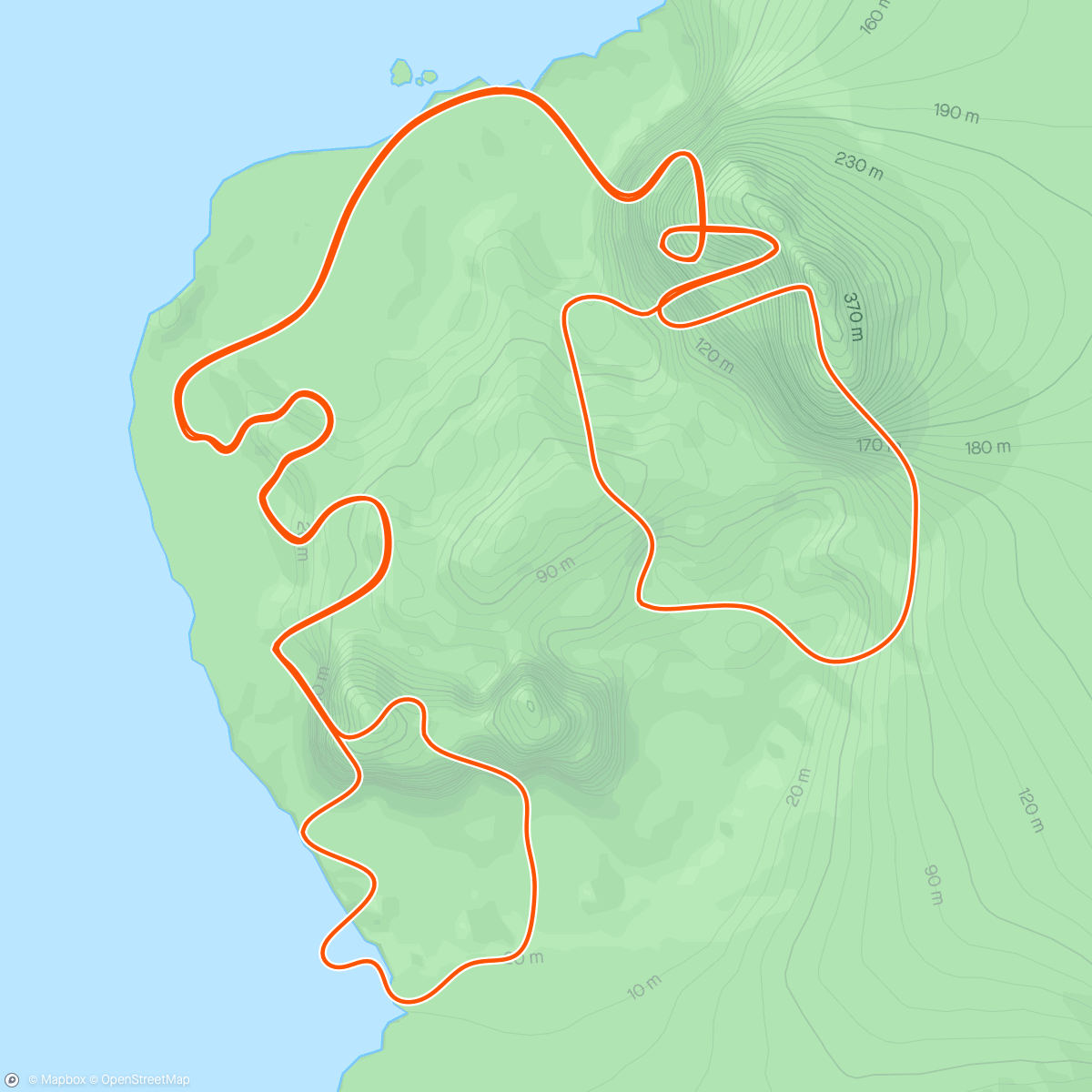 Map of the activity, Zwift - 05. Endurance Ascent [Lite] in Watopia