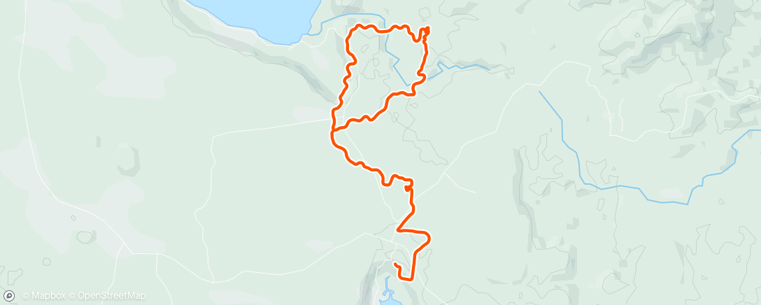 Map of the activity, Zwift - Farmland Loop in Makuri Islands