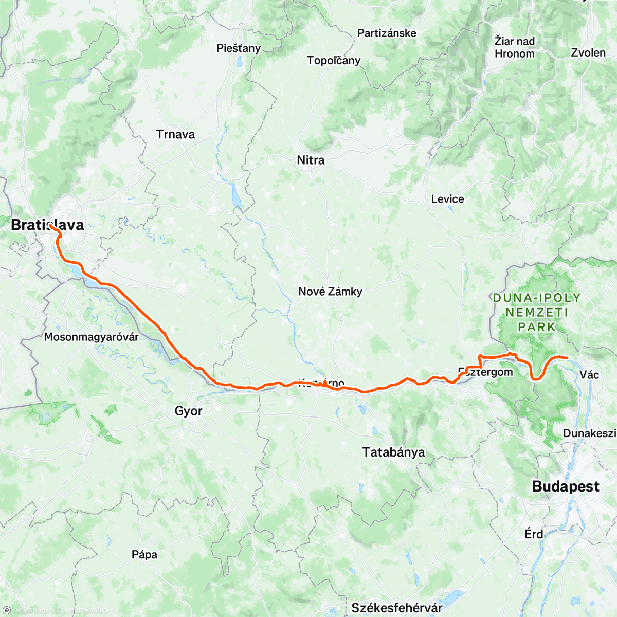 Map of the activity, Morning Ride