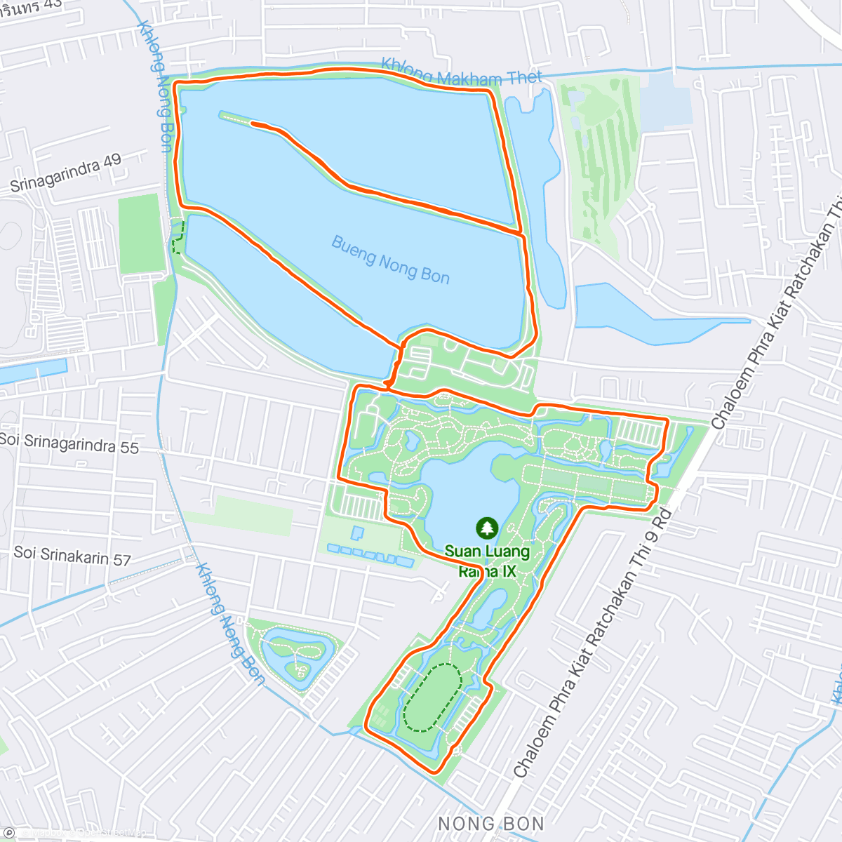 Mapa da atividade, “East BKK” Central Park