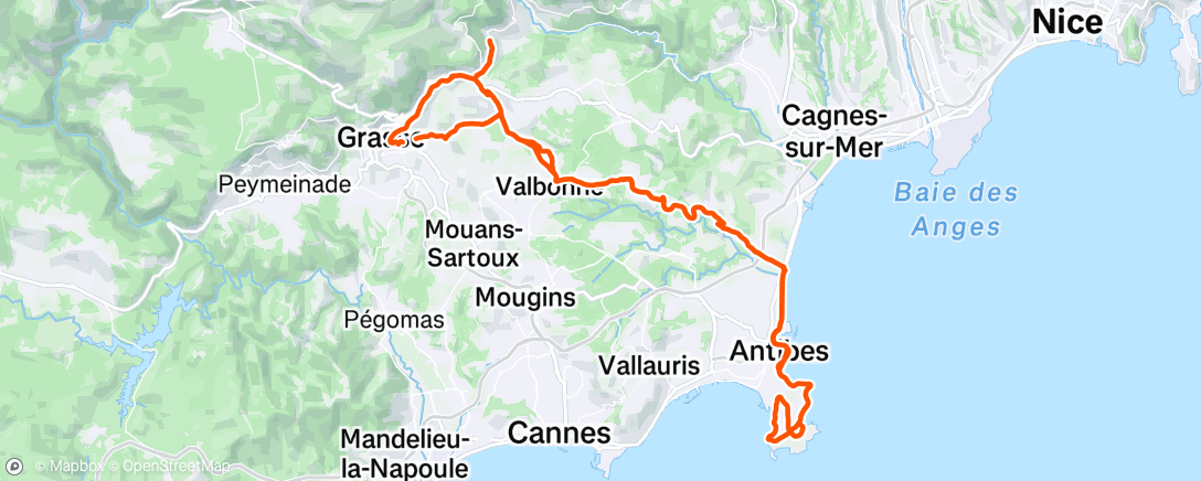 Mapa de la actividad (Morning Ride)