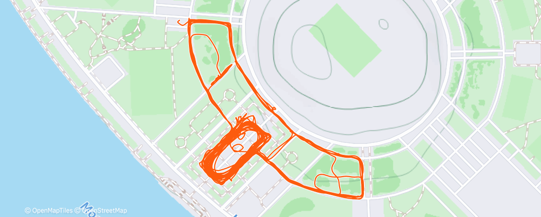 Mapa de la actividad (Дневной забег)